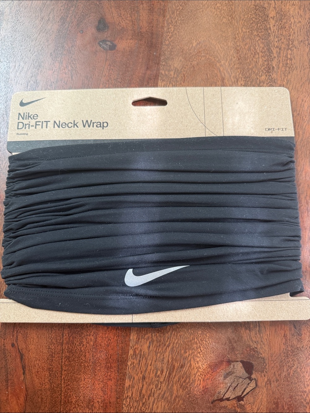 Nike Black Dri-FIT Neck Wrap with Reflective Swoosh new running